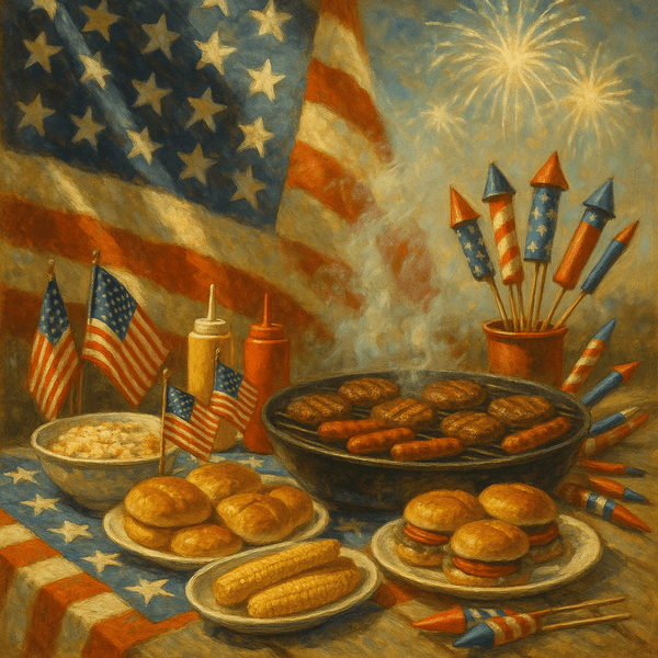 Fireworks, Food & Flag Aprons: Celebrate the 4th in All-American Style - Threaded Stitch
