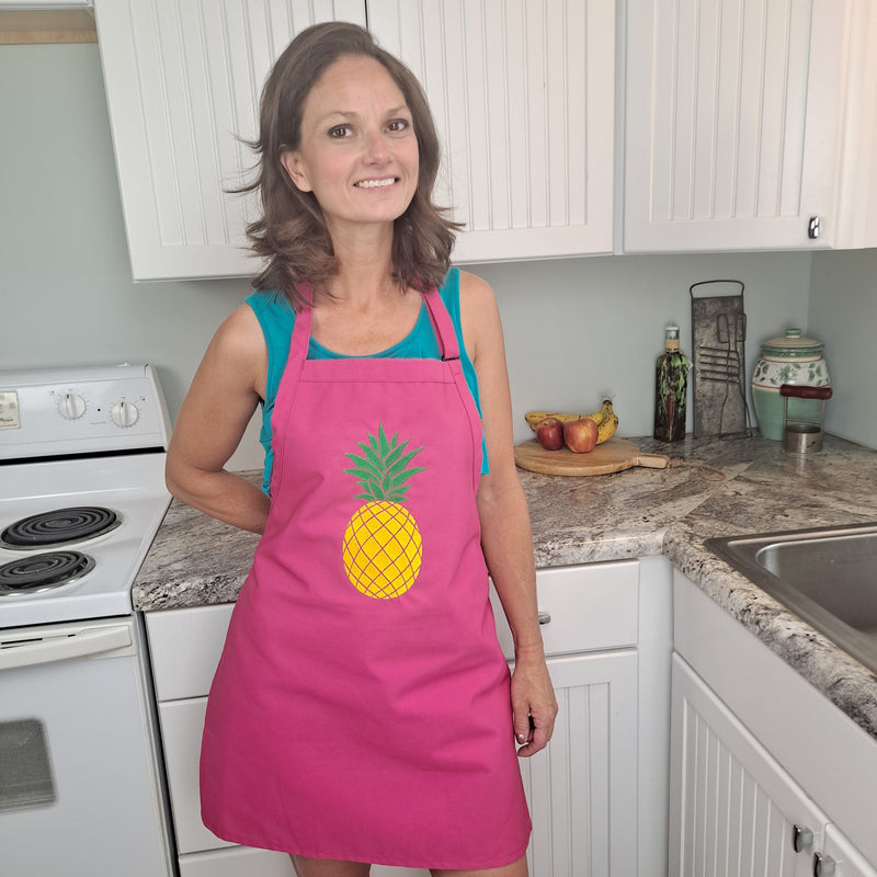 Memories and Hospitality-Pineapple Apron - Threaded Stitch