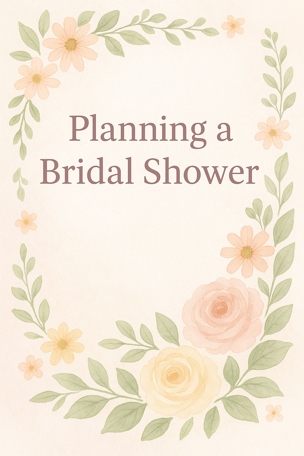 The Ultimate Bridal Shower Checklist: A Comprehensive Guide to Plannin ...