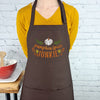 Fall Apron Pumpkin Spice Junkie orange and brown perfect gift pumpkin spice lover embroidered with pockets