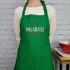 Santas nice list festive apron perfect christmas embroidered baking gift