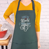 Change the world start with coffee apron coffee shop barista embroidered apron