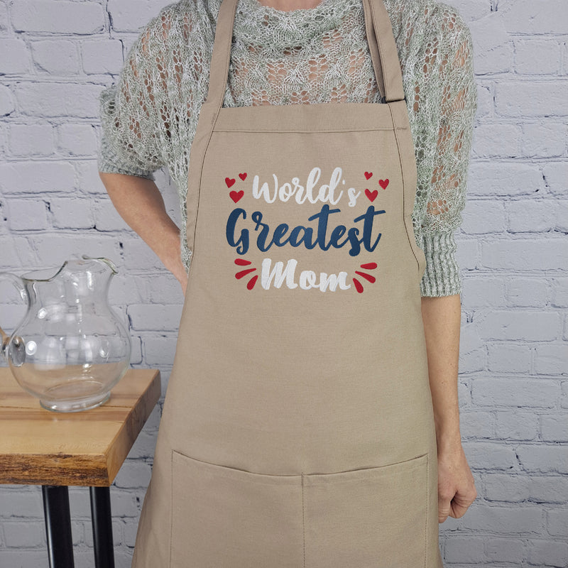 Mom apron Worlds greatest mom kitchen apron perfect mothers day gift for her