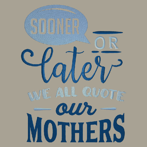 Mom apron Sooner or later we all quote our mothers kitchen cooking apron mothers day gift