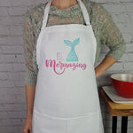 Mermaid apron Be mermazing Prefect gift for her cute kitchen apron for girl