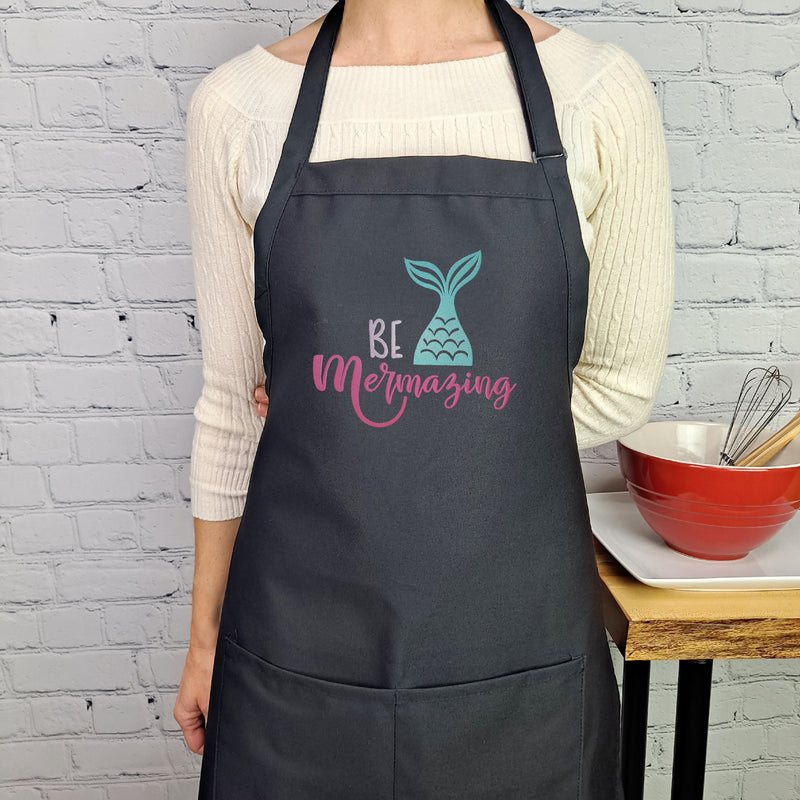 Mermaid apron Be mermazing Prefect gift for her cute kitchen apron for girl