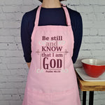 Verse Apron Psalm 46:10 Favorite Bible verse gift