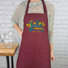 Loved Apron bible verse Romans 5:8 embroidered cute gift for her with pockets