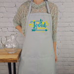 Loved Apron bible verse Romans 5:8 embroidered cute gift for her with pockets