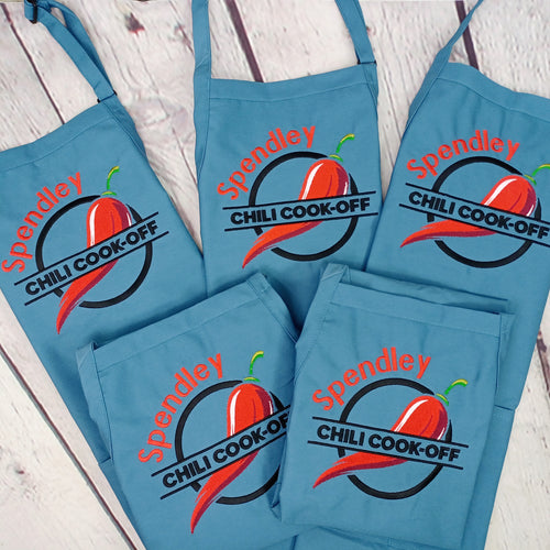 Personalized Embroidered aprons with customized logo for restaurants, cafes, coffee shops and Chefs in bulk