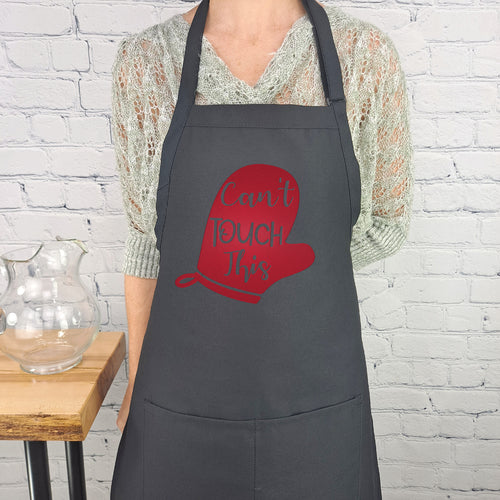 Funny apron Cant touch this kitchen apron great hostess gift