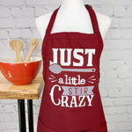 Funny apron Cooking stir crazy pun embroidered apron sarcastic cooking humor perfect friend gift