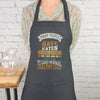 Funny apron Life is what you bake it embroidered kitchen accessory with pockets and adjustable neck multiple lengths great hostess gift