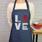 Mississippi embroidered apron perfect gift for her home state gift