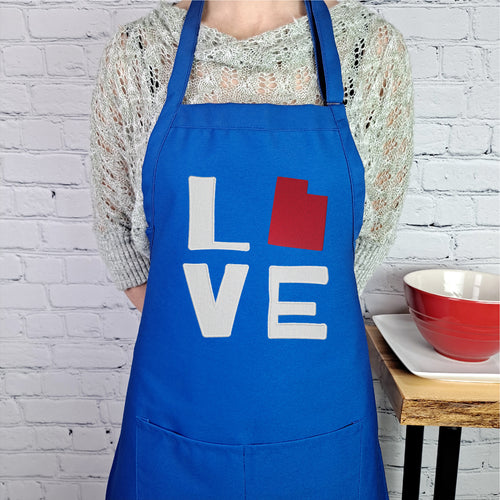 Utah apron embroidered perfect baking apron gift for her