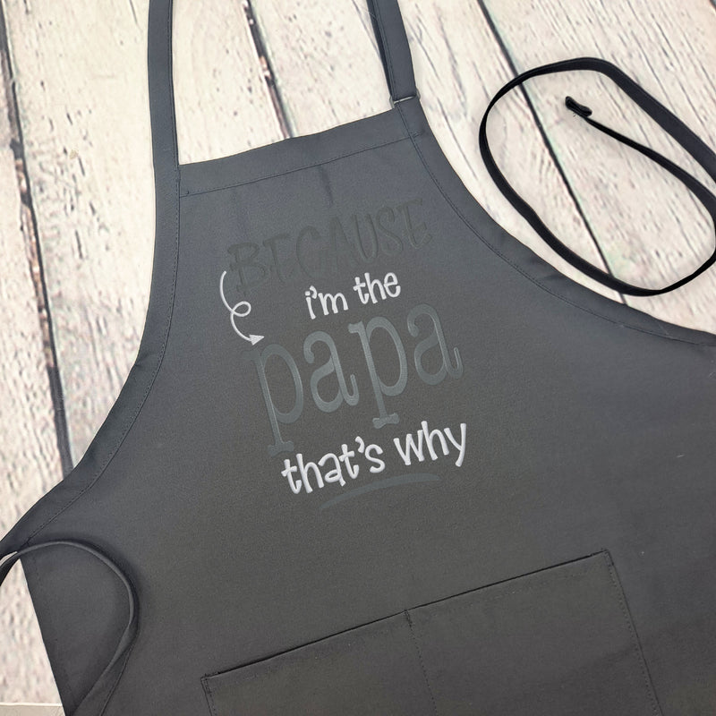 Dad apron Personalized Papa kitchen apron great custom gift for him