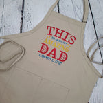 Dad apron embroidered kitchen apron great gift for him