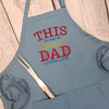 Dad apron embroidered kitchen apron great gift for him