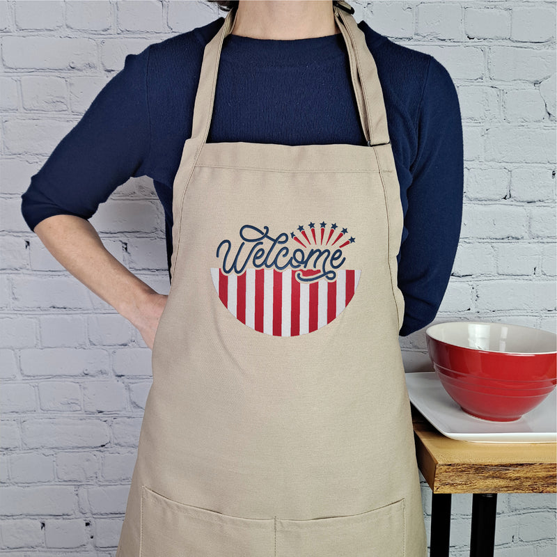 Patriotic Welcome Apron