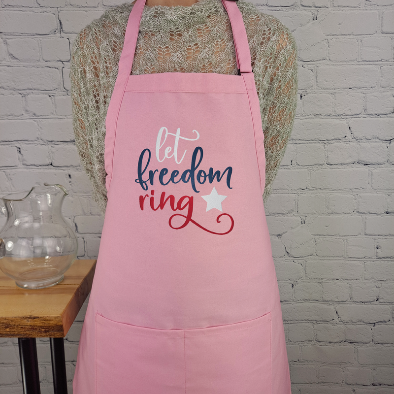 Freedom apron let freedom ring
