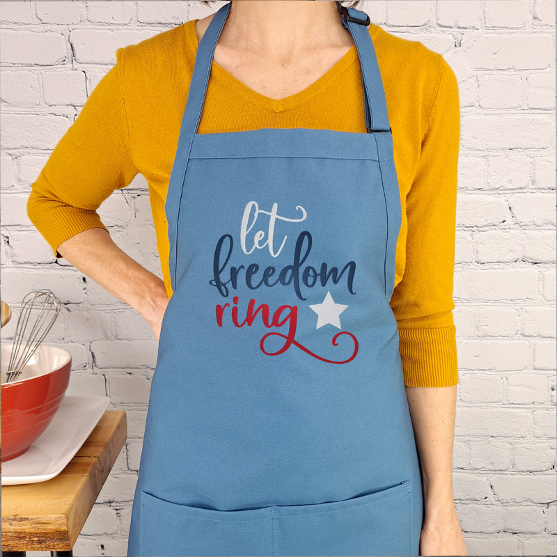 Freedom apron let freedom ring