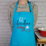 Freedom apron let freedom ring