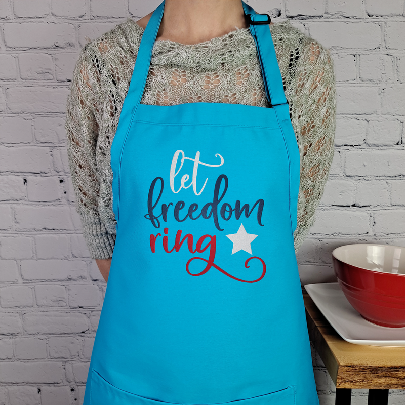 Freedom apron let freedom ring
