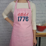 Patriotic Apron Established 1776 Great fourth of July gift