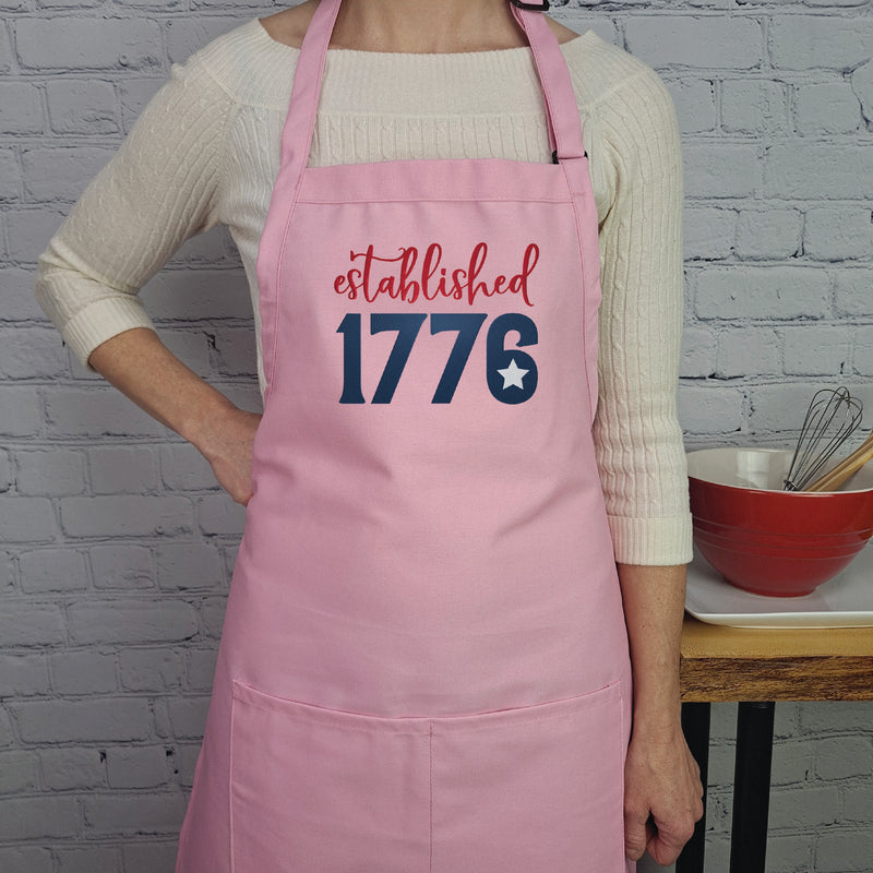 Patriotic Apron Established 1776 Great fourth of July gift