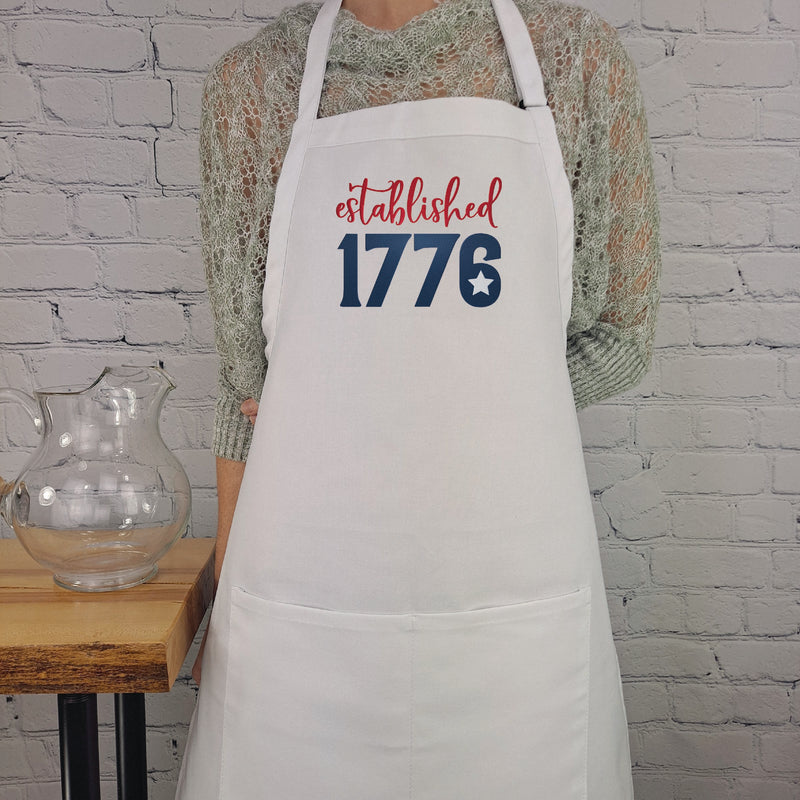 Patriotic Apron Established 1776 Great fourth of July gift