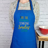 Inspirational apron teacher gift embroidered kitchen apron teacher first day of school gift school lunch lady office secretary