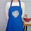 Alaska Apron always in my heart love home house warming embroidered Kitchen accessory with pockets perfect moving gift for friend