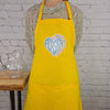 Alaska Apron always in my heart love home house warming embroidered Kitchen accessory with pockets perfect moving gift for friend