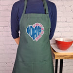 Indiana apron embroider house warming moving gift kitchen accessory baking apron perfect gift for her