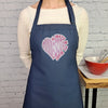 Minnesota apron embroidered Kitchen accessory with pockets adjustable neck always in my heart  great moving gift for her