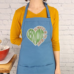 Vermont apron always in my heart embroider gift baking apron perfect gift for her