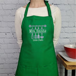 Personalized apron customizable name kitchen apron with pockets great gift for her birthday