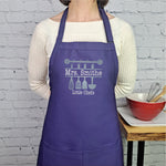 Personalized apron customizable name kitchen apron with pockets great gift for her birthday