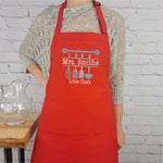 Personalized apron customizable name kitchen apron with pockets great gift for her birthday