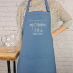 Personalized apron customizable name kitchen apron with pockets great gift for her birthday