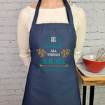 Verse Apron embroidered kitchen accessory Ecclesiates 3:11 Favorite Bible verse gift for friend prayer partner pastors wife