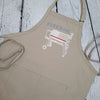 Freedom apron service flag embroidered grilling bbq meat smoking  apron patriotic fathers day gift