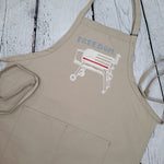 Freedom apron service flag embroidered grilling bbq meat smoking  apron patriotic fathers day gift