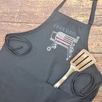 Freedom apron service flag embroidered grilling bbq meat smoking  apron patriotic fathers day gift