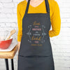 Love one another Apron Bible verse John 15:12 embroidered kitchen accessory cute gift for her with pockets