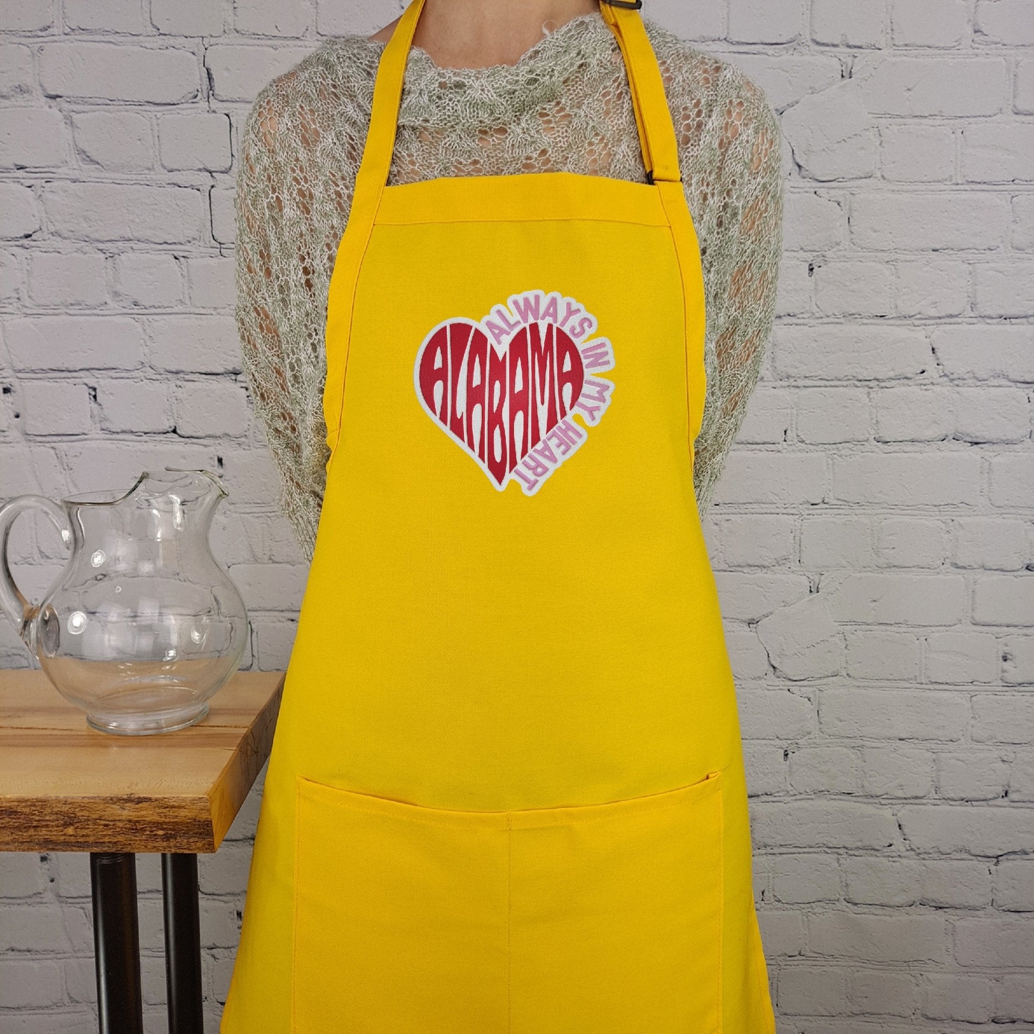 {{product_title}} – {{color}} embroidered kitchen apron