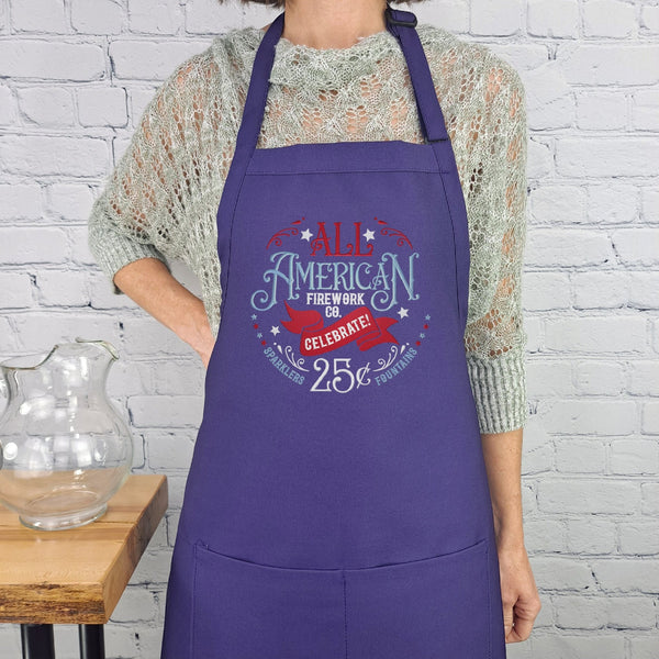 {{product_title}} – {{color}} embroidered kitchen apron