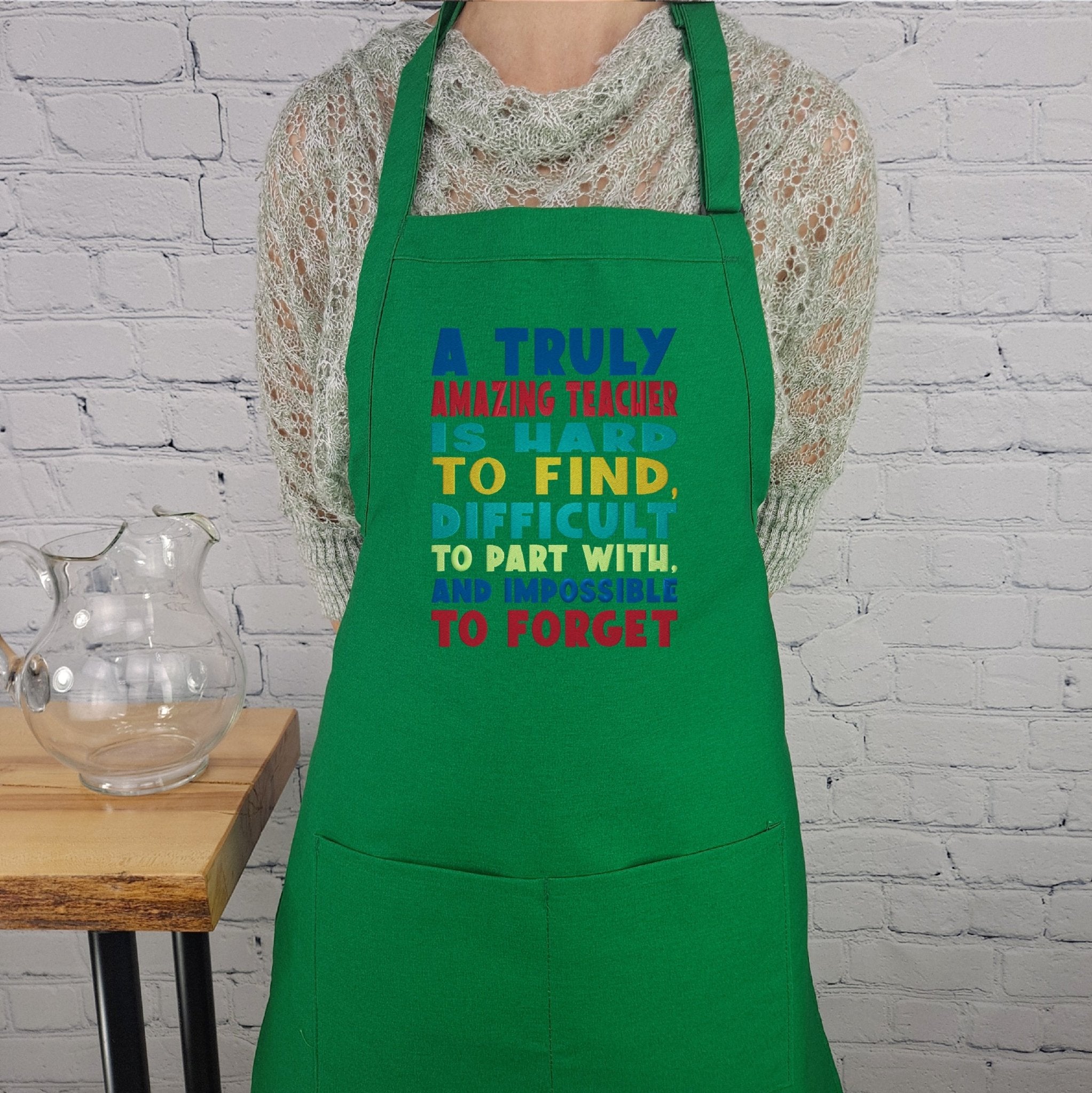 {{product_title}} – {{color}} embroidered kitchen apron