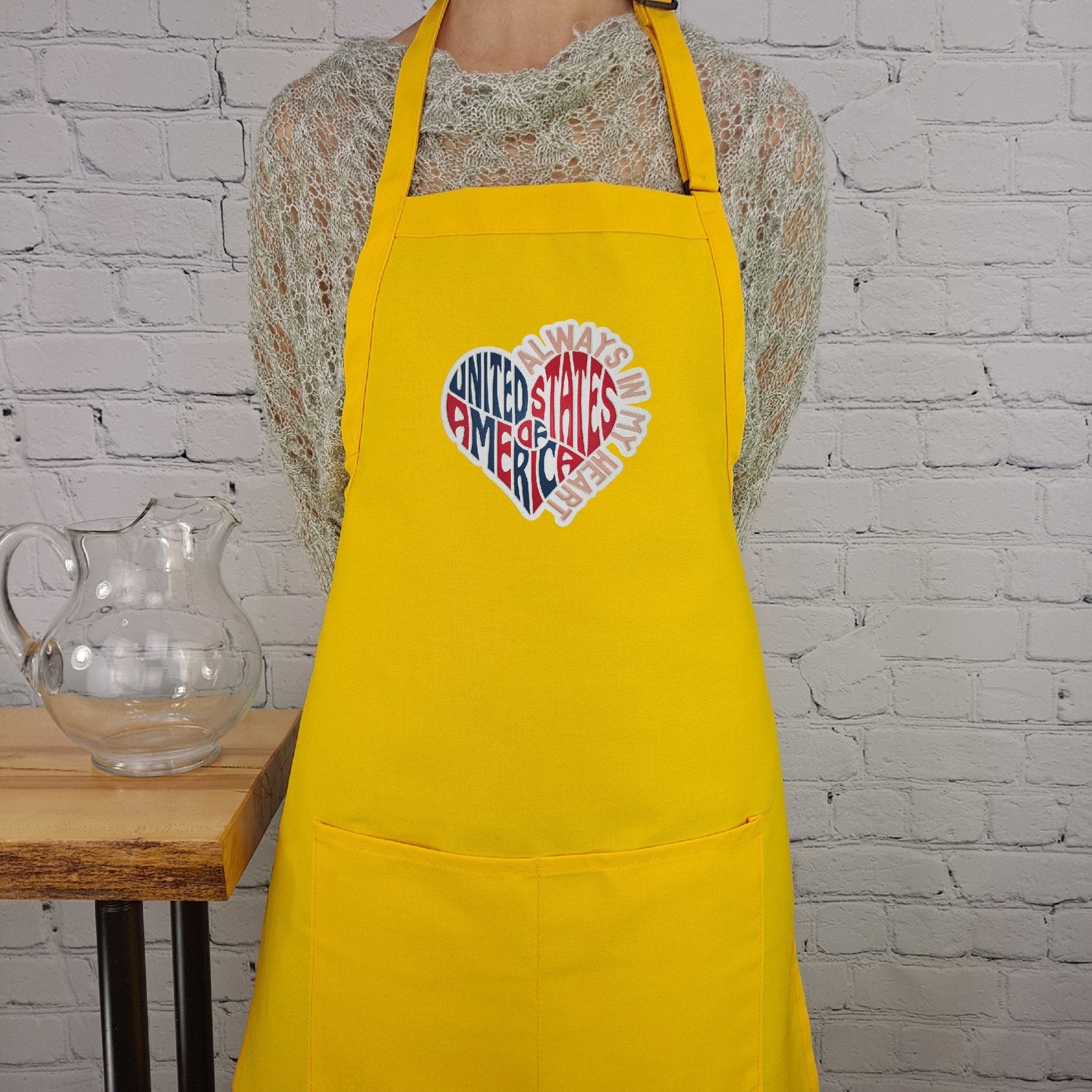 {{product_title}} – {{color}} embroidered kitchen apron