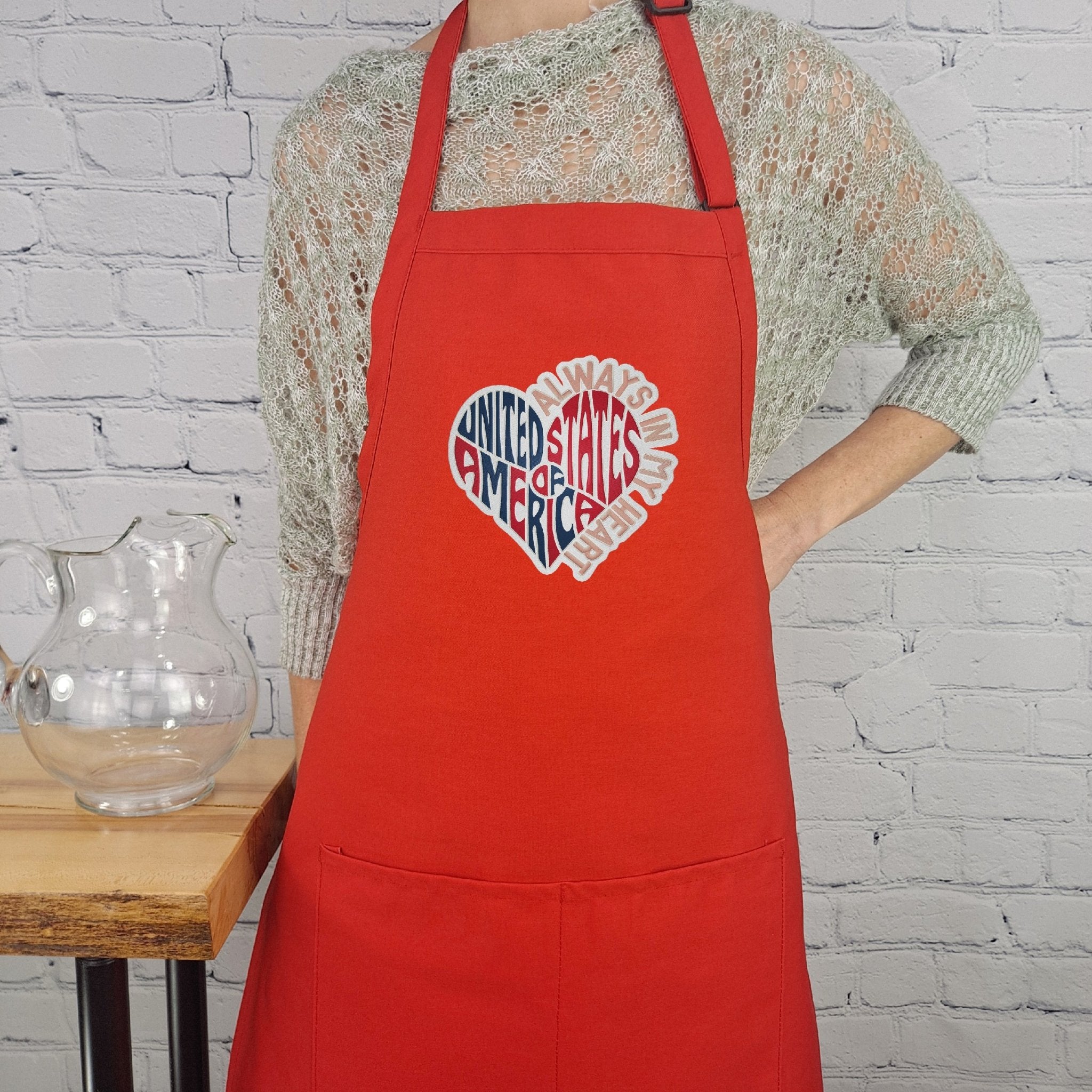 {{product_title}} – {{color}} embroidered kitchen apron